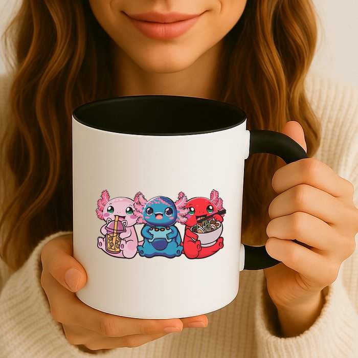 Axolotl Boba Tea Bubble Tea Gaming Gamer Ramen Axolotl  Mug