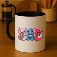 Axolotl Boba Tea Bubble Tea Gaming Gamer Ramen Axolotl  Mug