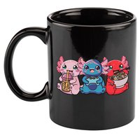 Axolotl Boba Tea Bubble Tea Gaming Gamer Ramen Axolotl  11oz C Handle Ceramic Mug
