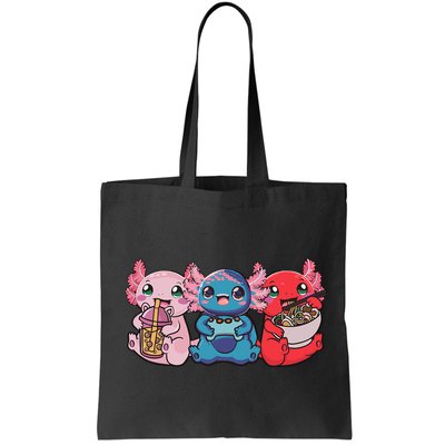 Axolotl Boba Tea Bubble Tea Gaming Gamer Ramen Axolotl  Bag