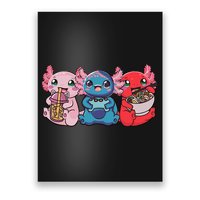 Axolotl Boba Tea Bubble Tea Gaming Gamer Ramen Axolotl  Poster