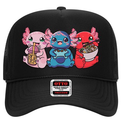 Axolotl Boba Tea Bubble Tea Gaming Gamer Ramen Axolotl  Hat