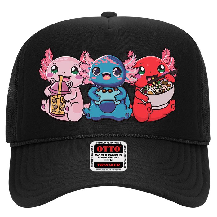 Axolotl Boba Tea Bubble Tea Gaming Gamer Ramen Axolotl  Hat