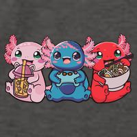 Axolotl Boba Tea Bubble Tea Gaming Gamer Ramen Axolotl  Vector Backpack