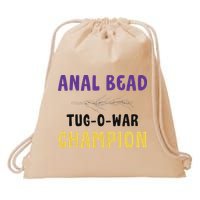 Anal Bead Tug O War Champion Funny Retro Humor Drawstring Bag