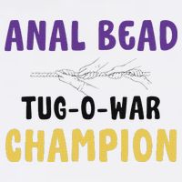 Anal Bead Tug O War Champion Funny Retro Humor 11oz C Handle Ceramic Mug