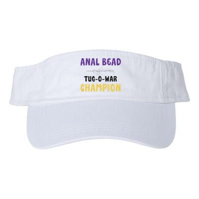 Anal Bead Tug O War Champion Funny Retro Humor Visor