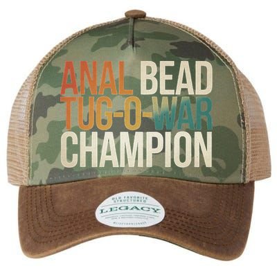 Anal Bead Tug O War Champion Funny Saying Legacy Tie Dye Trucker Hat