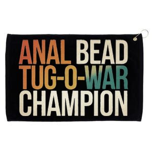 Anal Bead Tug O War Champion Funny Saying Grommeted Golf Towel