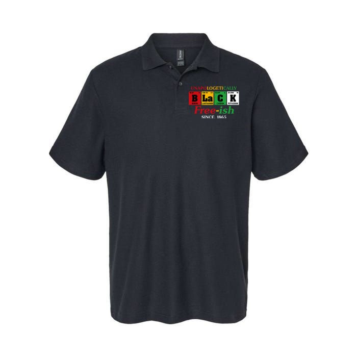 Africa Black Unapologetically Freeish Since 1865 Juneteenth Softstyle Adult Sport Polo