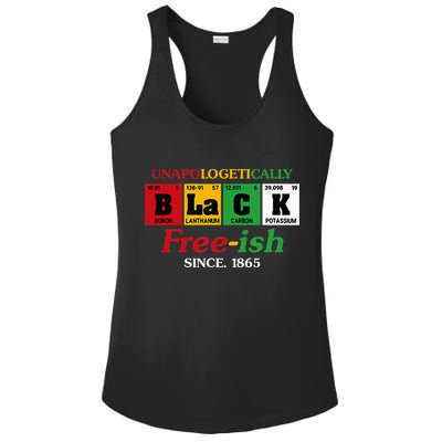 Africa Black Unapologetically Freeish Since 1865 Juneteenth Ladies PosiCharge Competitor Racerback Tank