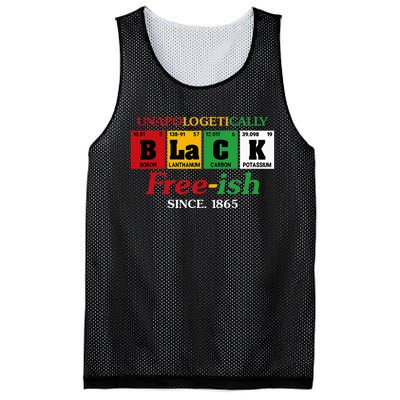 Africa Black Unapologetically Freeish Since 1865 Juneteenth Mesh Reversible Basketball Jersey Tank