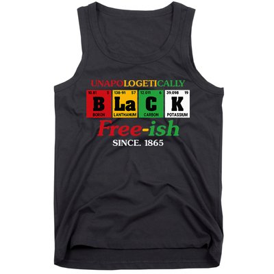 Africa Black Unapologetically Freeish Since 1865 Juneteenth Tank Top