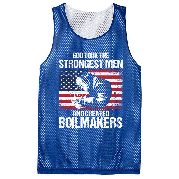 American Boilermakers Union Worker Strongest Us Flag Gift Mesh Reversible Basketball Jersey Tank