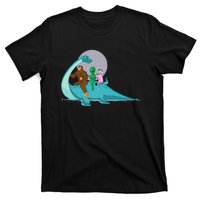 Alien Bigfoot Unicorn Riding Loch Ness Monster Cryptozoology T-Shirt