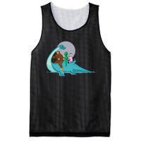 Alien Bigfoot Unicorn Riding Loch Ness Monster Cryptozoology Mesh Reversible Basketball Jersey Tank