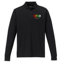 Africa Black Unapologetically Freeish Since 1865 Juneteenth Performance Long Sleeve Polo