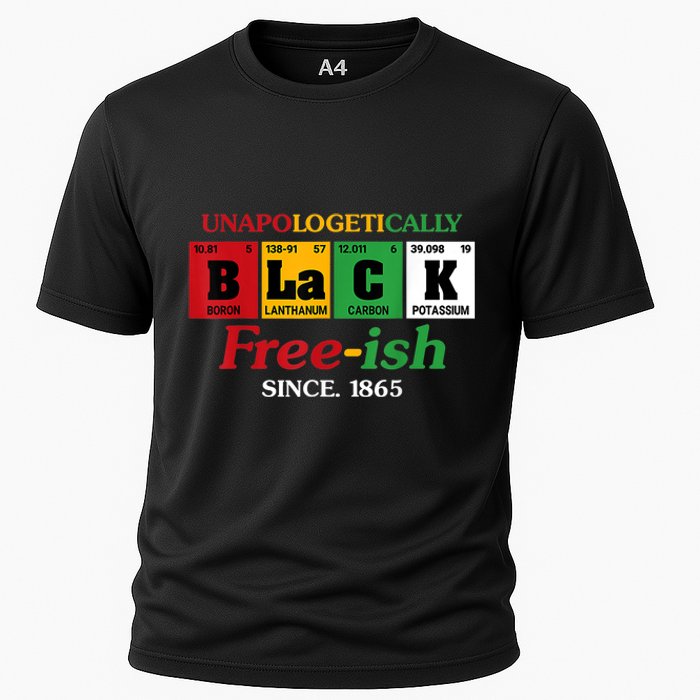 Africa Black Unapologetically Freeish Since 1865 Juneteenth Cooling Performance Crew T-Shirt