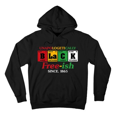 Africa Black Unapologetically Freeish Since 1865 Juneteenth Hoodie