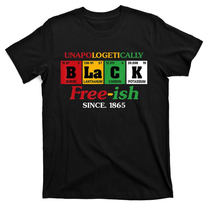 Africa Black Unapologetically Freeish Since 1865 Juneteenth T-Shirt