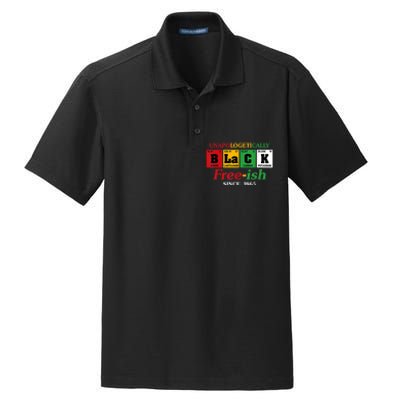 Africa Black Unapologetically Freeish Since 1865 Juneteenth Dry Zone Grid Polo