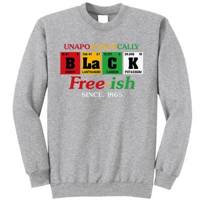 Africa Black Unapologetically Freeish Since 1865 Juneteenth Tall Sweatshirt