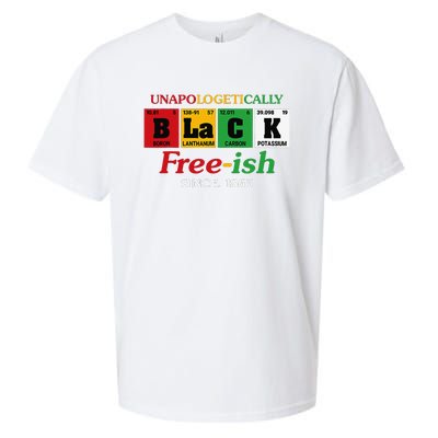 Africa Black Unapologetically Freeish Since 1865 Juneteenth Sueded Cloud Jersey T-Shirt