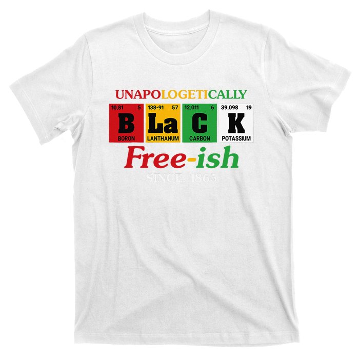 Africa Black Unapologetically Freeish Since 1865 Juneteenth T-Shirt