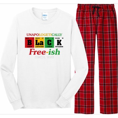 Africa Black Unapologetically Freeish Since 1865 Juneteenth Long Sleeve Pajama Set