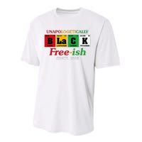 Africa Black Unapologetically Freeish Since 1865 Juneteenth Performance Sprint T-Shirt