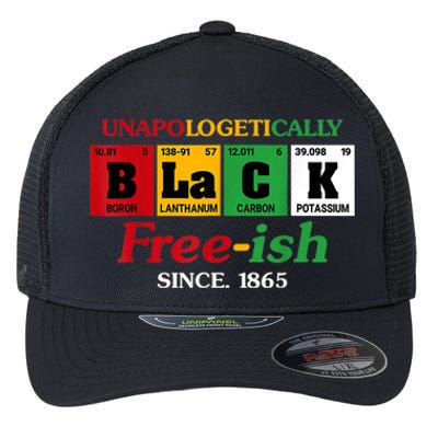 Africa Black Unapologetically Freeish Since 1865 Juneteenth Flexfit Unipanel Trucker Cap