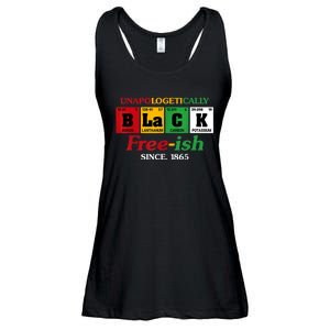 Africa Black Unapologetically Freeish Since 1865 Juneteenth Ladies Essential Flowy Tank