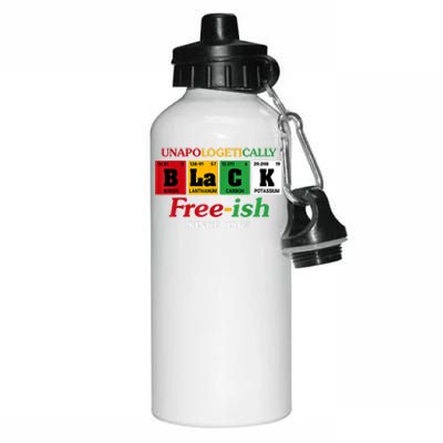 Africa Black Unapologetically Freeish Since 1865 Juneteenth Aluminum Water Bottle 