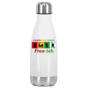 Africa Black Unapologetically Freeish Since 1865 Juneteenth Stainless Steel Insulated Water Bottle