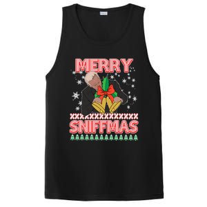 Anti Biden Ugly Christmas Funny Merry Sniffmas Xmas Funny Gift PosiCharge Competitor Tank