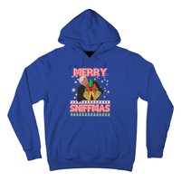 Anti Biden Ugly Christmas Funny Merry Sniffmas Xmas Funny Gift Hoodie