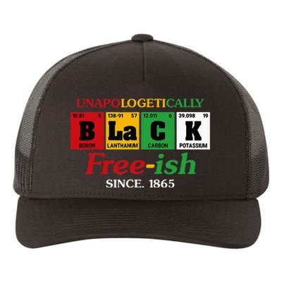 Africa Black Unapologetically Freeish Since 1865 Juneteenth Yupoong Adult 5-Panel Trucker Hat