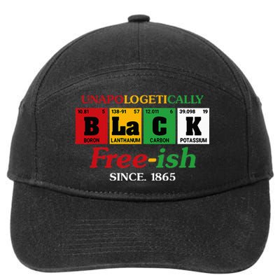 Africa Black Unapologetically Freeish Since 1865 Juneteenth 7-Panel Snapback Hat