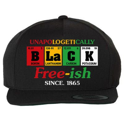 Africa Black Unapologetically Freeish Since 1865 Juneteenth Wool Snapback Cap