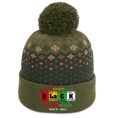 Africa Black Unapologetically Freeish Since 1865 Juneteenth The Baniff Cuffed Pom Beanie