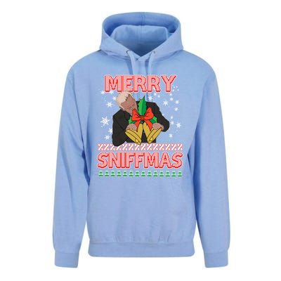 Anti Biden Ugly Christmas Funny Merry Sniffmas Xmas Great Gift Unisex Surf Hoodie