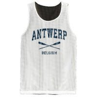 Antwerp Belgium Vintage Nautical Paddles Sports Oars Mesh Reversible Basketball Jersey Tank