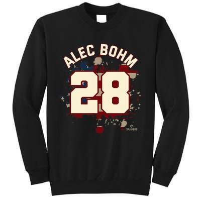 Alec Bohm Vintage Flag Philadelphia Baseball Patriotic Sweatshirt