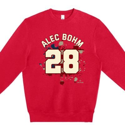 Alec Bohm Vintage Flag Philadelphia Baseball Patriotic Premium Crewneck Sweatshirt