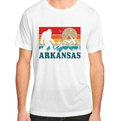 Arkansas Bigfoot Vintage Mountains Hiking Camping Gift Adult ChromaSoft Performance T-Shirt