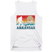 Arkansas Bigfoot Vintage Mountains Hiking Camping Gift Tank Top