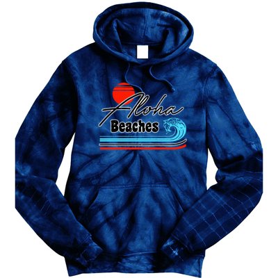 Aloha Beaches Vintage Retro Tie Dye Hoodie