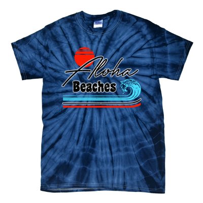 Aloha Beaches Vintage Retro Tie-Dye T-Shirt