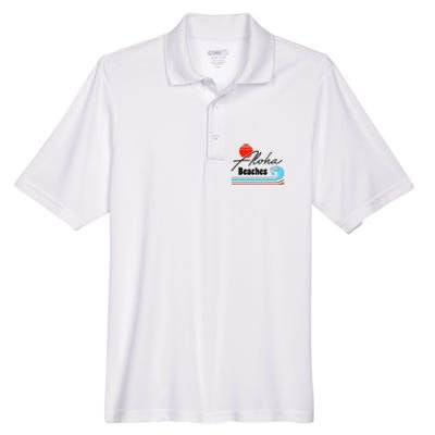 Aloha Beaches Vintage Retro Men's Origin Performance Piqué Polo