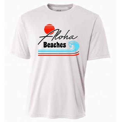 Aloha Beaches Vintage Retro Cooling Performance Crew T-Shirt